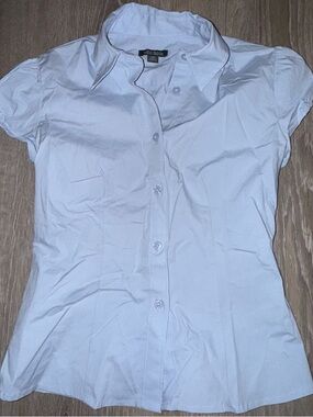 wild fable Pale Blue Short-Sleeve Button Shirt